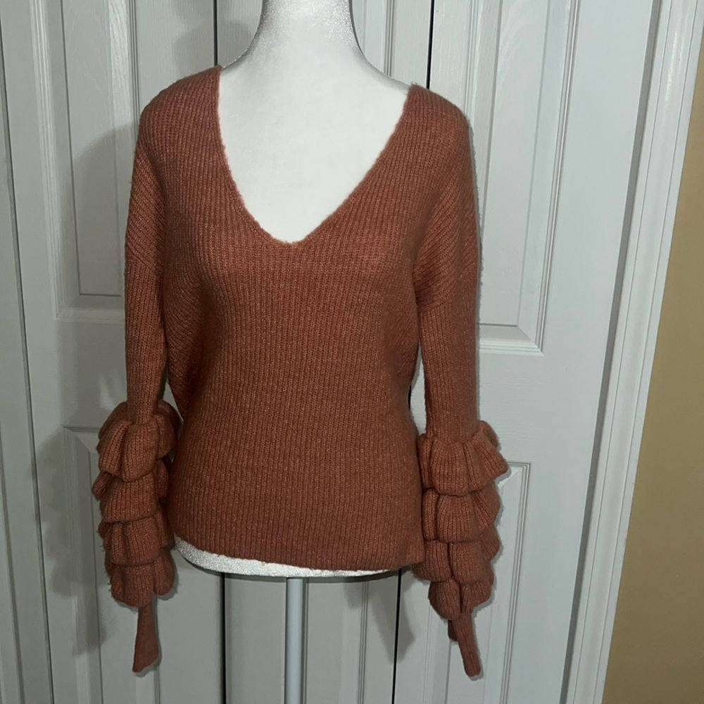 Bell sleeve sweater
